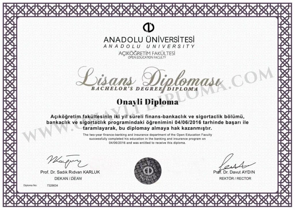 Onayli Diploma